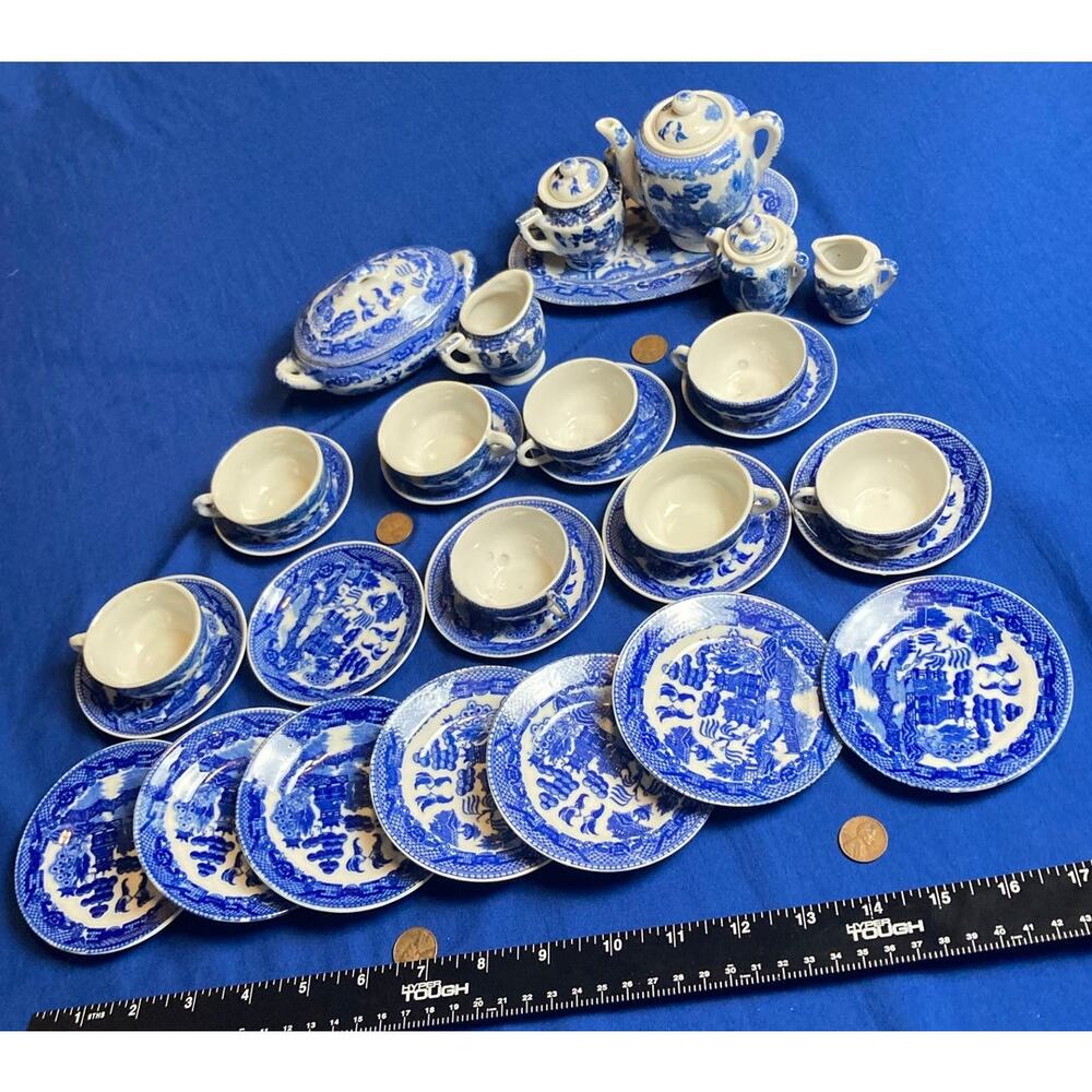 VTG Japanese Mini Tea Mixed Lot Sets Over 30 Pieces Some Marked Occupied Japan - Picture 16 of 16